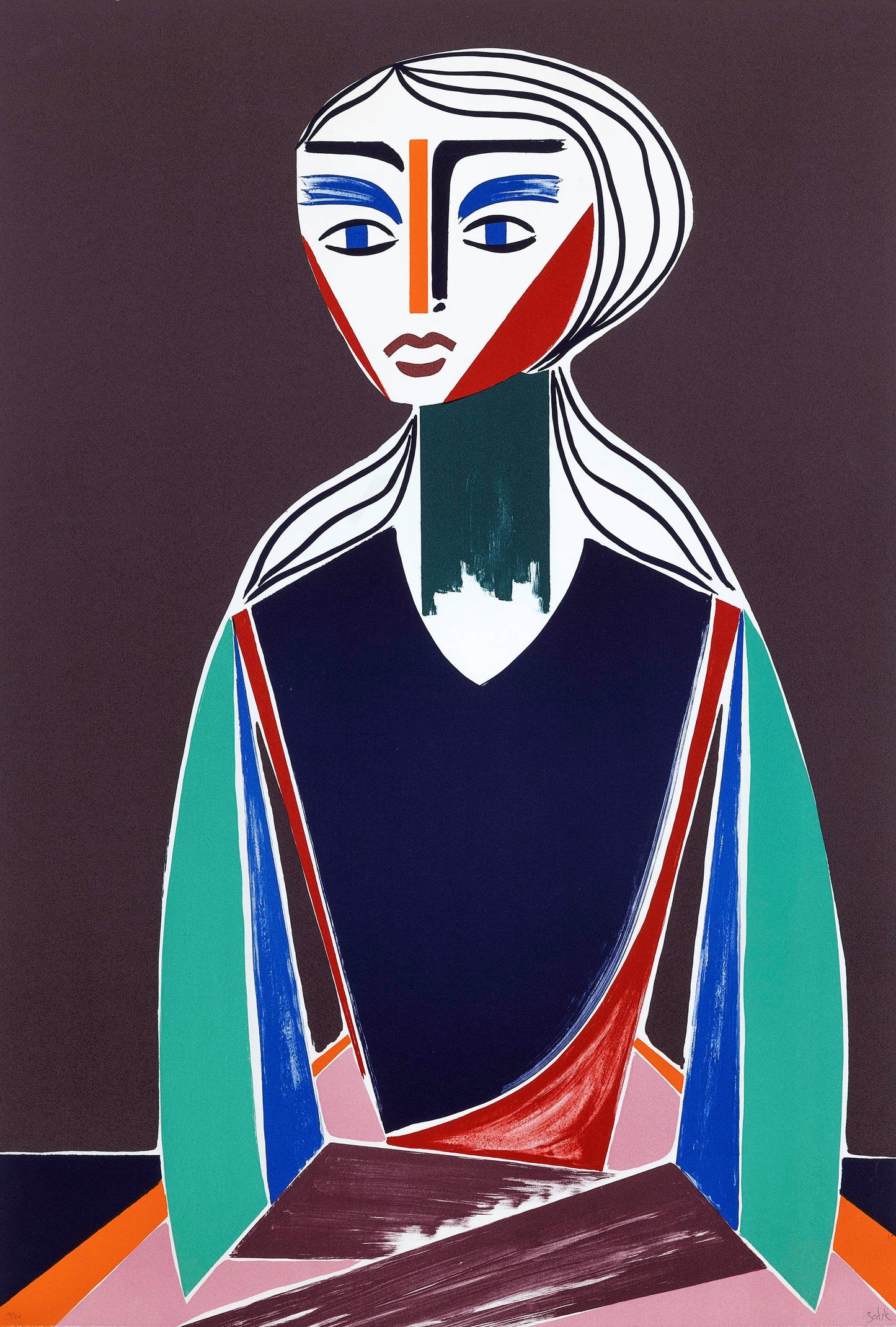 "Matriarch", Henrik Godsk, 2023, lithography